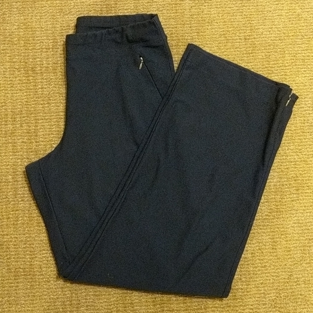 Lucy Navy Straight Leg Yoga Pants